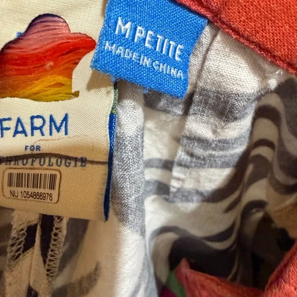 FARM Rio Black & Cream Tropical Wide-Leg Pants with Striped Waistband - Picture 8 of 9